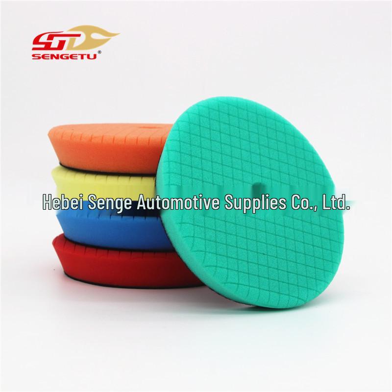 5-inch Beveled Square Self-Adhesive Car Polishing Pad for Surface Scratch Repair