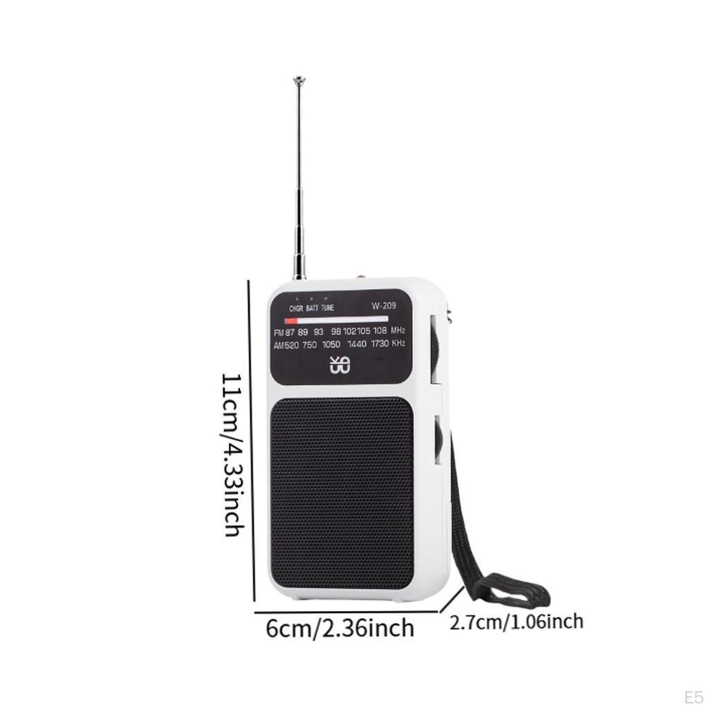 Pocket Radio Accessory Gifts for Seniors Elderly Good Sound Quality Multifunctional with 3.5mm