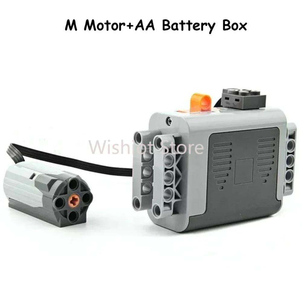 Legoeds-compatible MOC Technical Power Functions M Motor 8883 Modified Remote Control Power Group Train Lithium Battery Box 9686