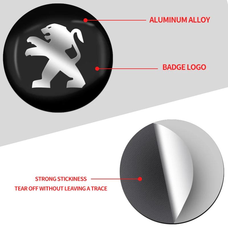 4pcs 56mm Car Wheel Center Hub Cap Rim Cover Emblem Stickers For Peugeot 206 207 208 306 307 308 508 106 107 108 2008 3008 5008