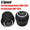 For Fiat Grande Punto 2006-2012 Linea 2007-2015 New 5 / 6 Speed Manual Car Gear Shift Knob Shifer Lever Change Head