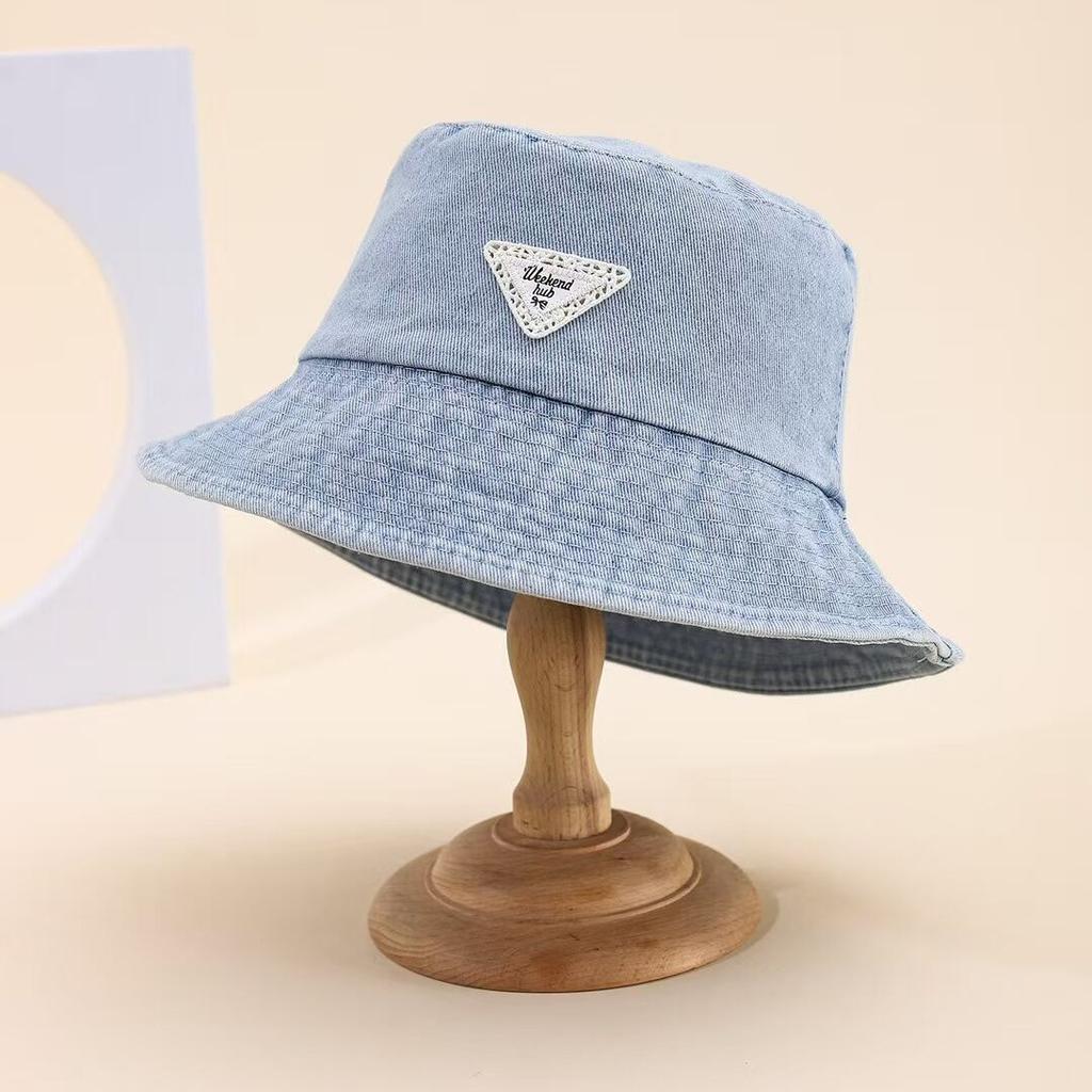 Women Bucket Hat Spring Summer Hats For Men Washed Denim Cloth Vintage Fashion Sunshade Sun Hat Bob Cap Man New Korean Style