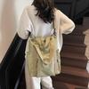 Large-capacity commuter tote bag women's summer new canvas shoulder messenger bag multi-functional backpack
