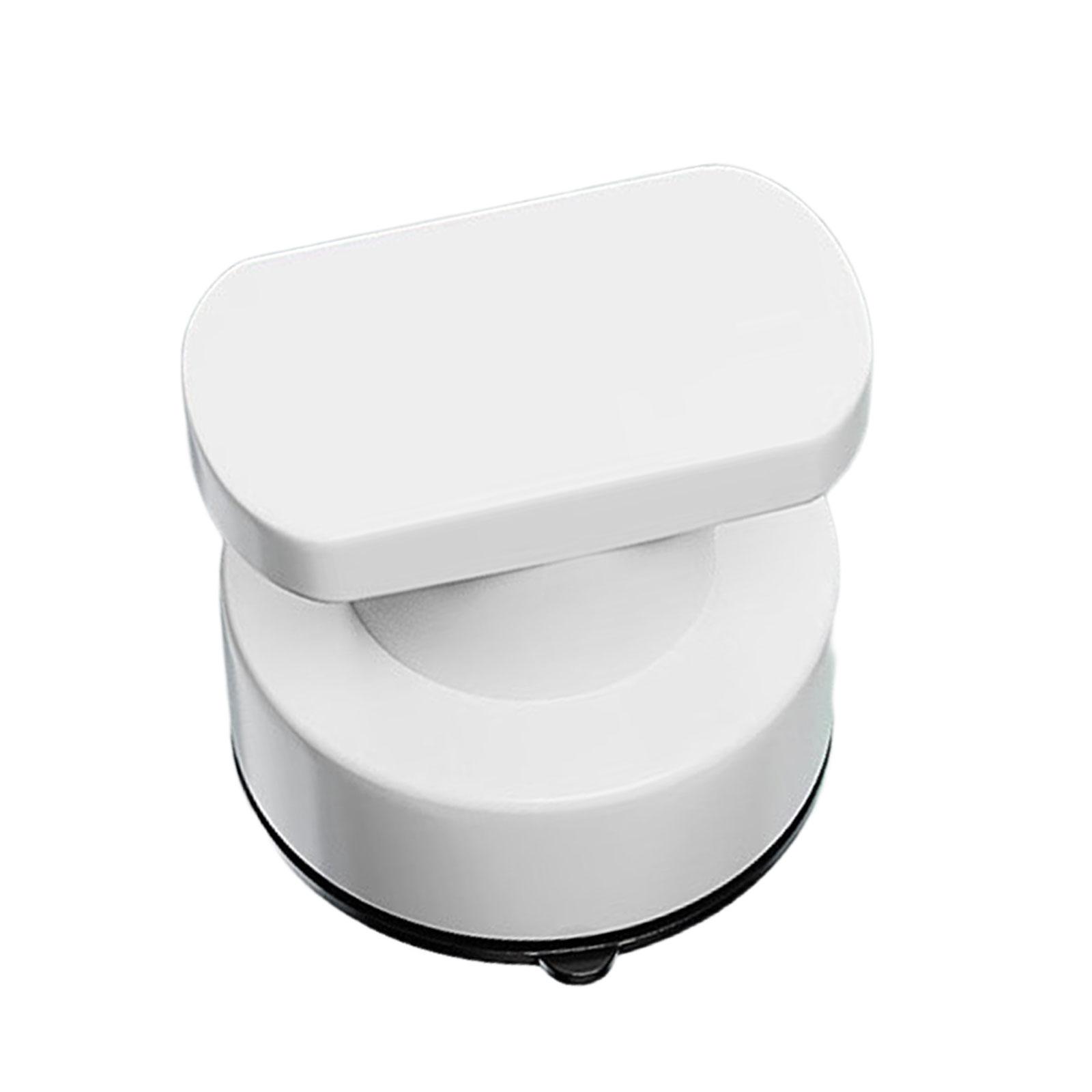 

Практична ручка на присосці без свердління Легка установка Міцні матеріали ABS для ванної кімнати, кухні, спальні білий