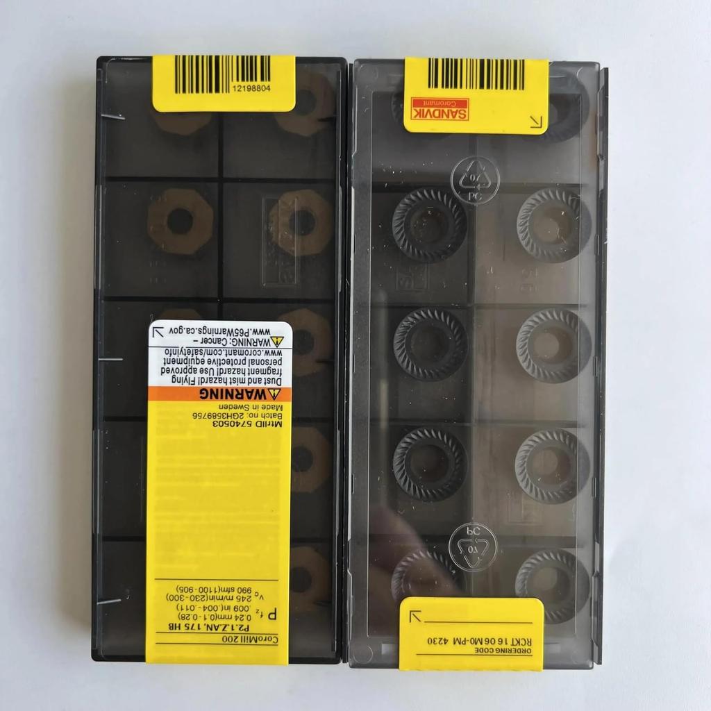 Original Sandvik / RCKT1606M0-PM 4230 / CNC Lathe Carbide Blade 10 PCS