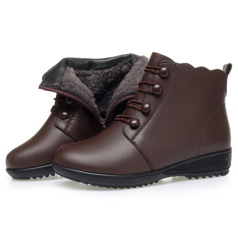 Fashion AIYUQI Women Winter Boots Anti Slip 2025 New Mom Snow Boots Warm Wool Large Size 41 42 43 Women Ankle Boots