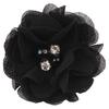 Eye-catching Chiffon Flowers Clips Daily Lightweight Easy Wear Rhinestone Fake Pearl Kids Hairpins