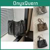 Sac Cabas Rétro Élégant Pour Femmes Avec Détails Chic En Chaîne Et Grande Capacité En Noir Gris Et Marron