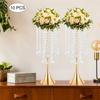 Luxurious Acrylic Crysta(21.9"/55.6cm H) 10Pcs Flower Stand Wedding Centerpieces on Floor