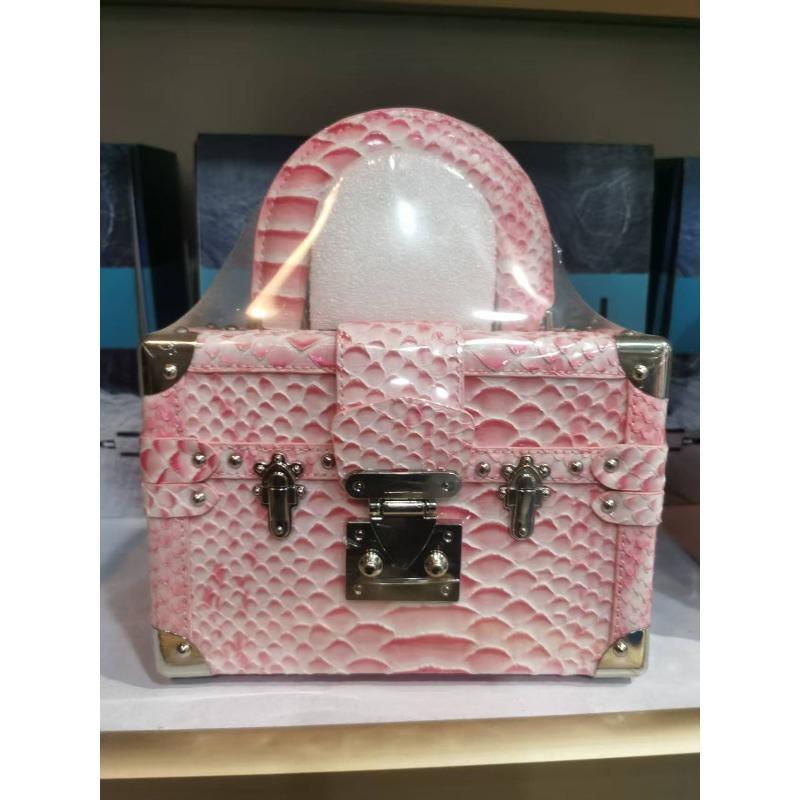 Bolso de Mano de Moda con Acabado de Alta Gama, Color Contrastante, Bolso Caja con Remaches, Bolso Cruzado Pequeño Cuadrado de Cuero Moderno y Versátil