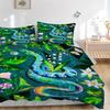 3pcs Snake Print Duvet Cover Set -Includes 1 Duvet Cover and 2 Pillowcases, No Quilt Core, All-Season Home Decor  Yy251111097