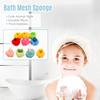 Cute Animal Bath Sponge Shower Loofahs Mesh Balls Body Scrubber Spa Brush Pouf for Kids Bathing Bathroom Home