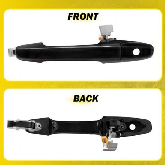 Front Left Door Handle Fits 2006-2011 Honda Civic 72180SNAA11ZF Black Outside EV