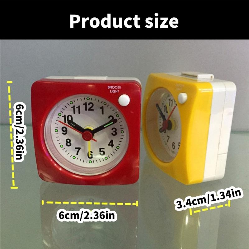 Travel Alarm Clock With Quiet Operations And Snoozes Modes Desk Clock For Business Trip Vacation for Heavy Sleep