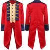 Kids Revolutionary War Costume Colonial British Red Coat Tailcoat Design Historical Military Cosplay Outfit