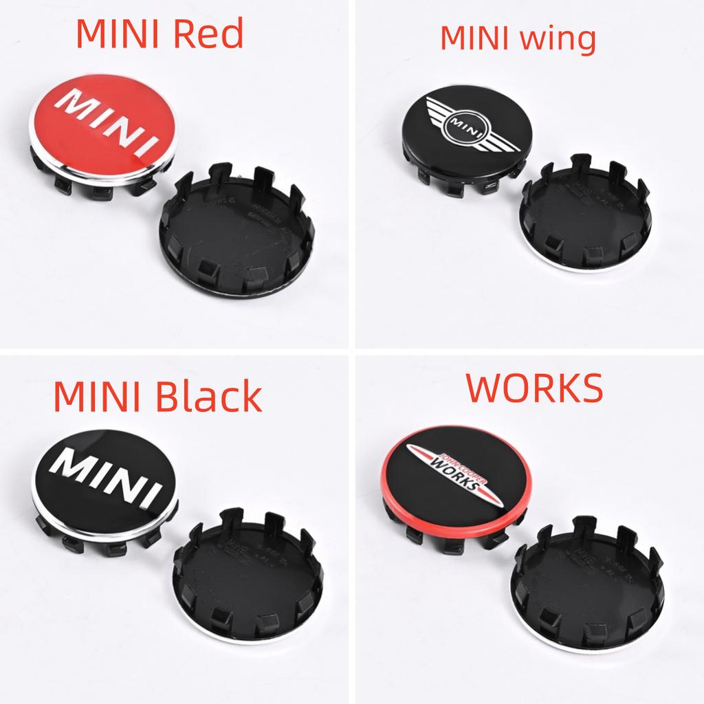 56mm 4pcs Car Wheel Hub Center Cap Badge Accessories For MINI Cooper S Works JCW R55 R56 R50 R53 R60 R61 F54 F55 F56