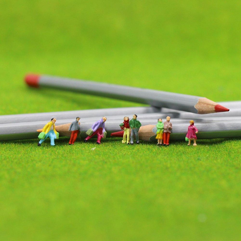 პეიზაჟის კოლექცია ადამიანის ფიგურები, ფიგურები, მოხატული ადამიანის ფიგურები, 1:150, 100 ცალი, მინიატურული ბაღი, რკინიგზის მოდელი, შენობის მოდელი, დიორამა,