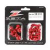 Jeu De Boulons Pour Plastiques - Zeta - Aluminium - Kawasaki KX 250/450