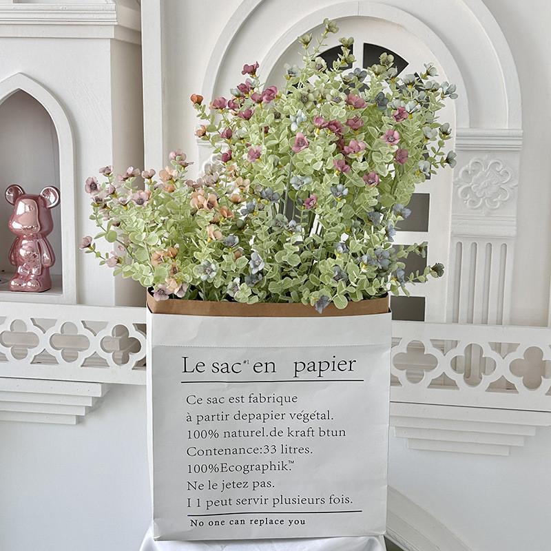 Dream Eucalyptus Blue Flower Bundle With Handmade Craft For Decoration Household