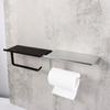Punch Free Tissue Roll Holder Space Aluminum Phone Storage Rack Toilet Paper Holder  Kitchen