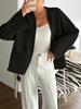 Casual Vacation Tie-up Long Sleeve Suit Jacket Women's Autumn Winter