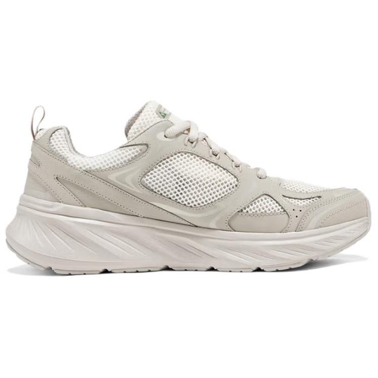 Skechers Edgeride Comfortable Versatile Shock Absorbing Durable Low Top Casual Running Shoes Men Sneaker Beige 232919-NAT