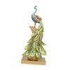 Resin Figurine Peacock Statue Collection Artwork Decorative Tabletop Ornament Animal Sculpture for Table Centerpieces Cabinet