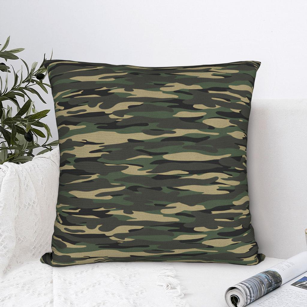 Classic Woodland Camo Pillow Case Soft Pillow Cover Funny Cushion Cover For Sofa Bedroom Home Decor