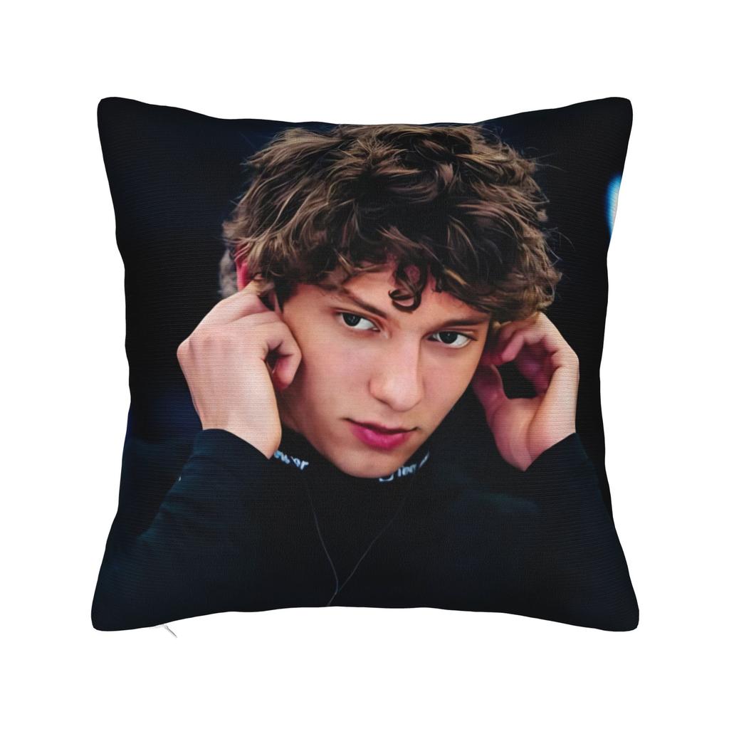 Andrea Kimi Antonelli Driver Square Pillow Cases Cushion Cover Creative Zipper Decorative Pillowcase for Car xcm