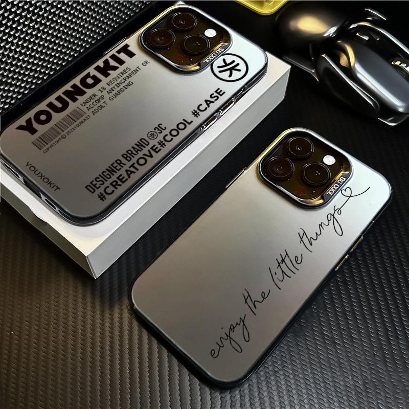 Phone Case For iPhone 16 15 14 Pro Max 13 12 Mini 11 Pro Max 7 8 Plus X XS SE2 English Sentence Graphic Printed Shockproof Cover