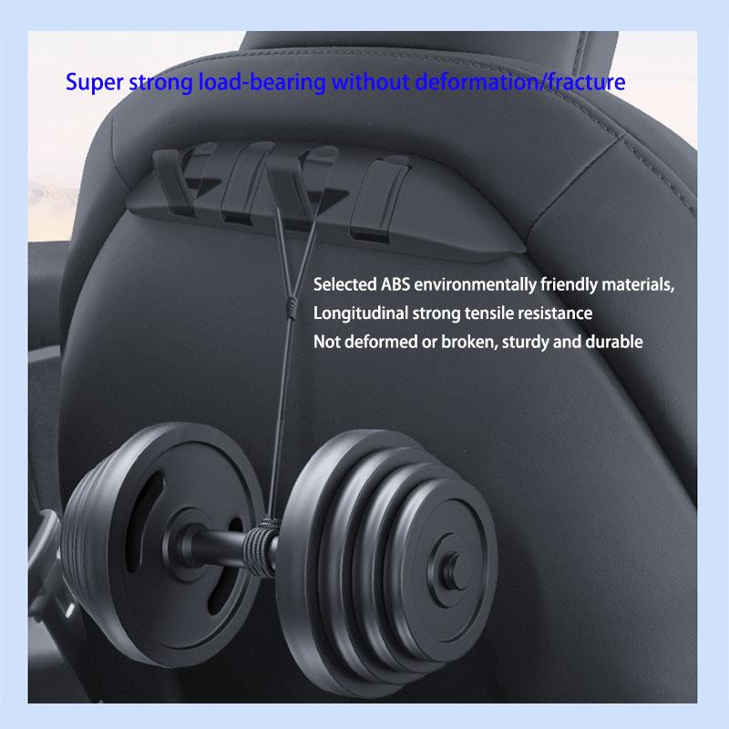 For Tesla Model 3 Y Car Seat Hidden Hooks Purse Bag Hanger Back Seater Headrest Bracket Hanger Car Accessories