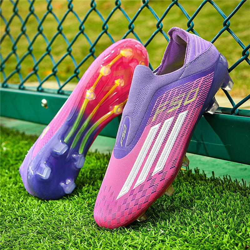 Fußballschuhe Jugend Low-Top Nahtlos Fly-Woven Fußballschuhe Schüler Stollen Herren und Damen Trainings-Sportschuhe