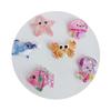 100pcs Kawaii Cartoon Glitter Flatback Resin Cabochons Ocean Sea Animals Embellishments for Scrapbooking Jewelry Figurines