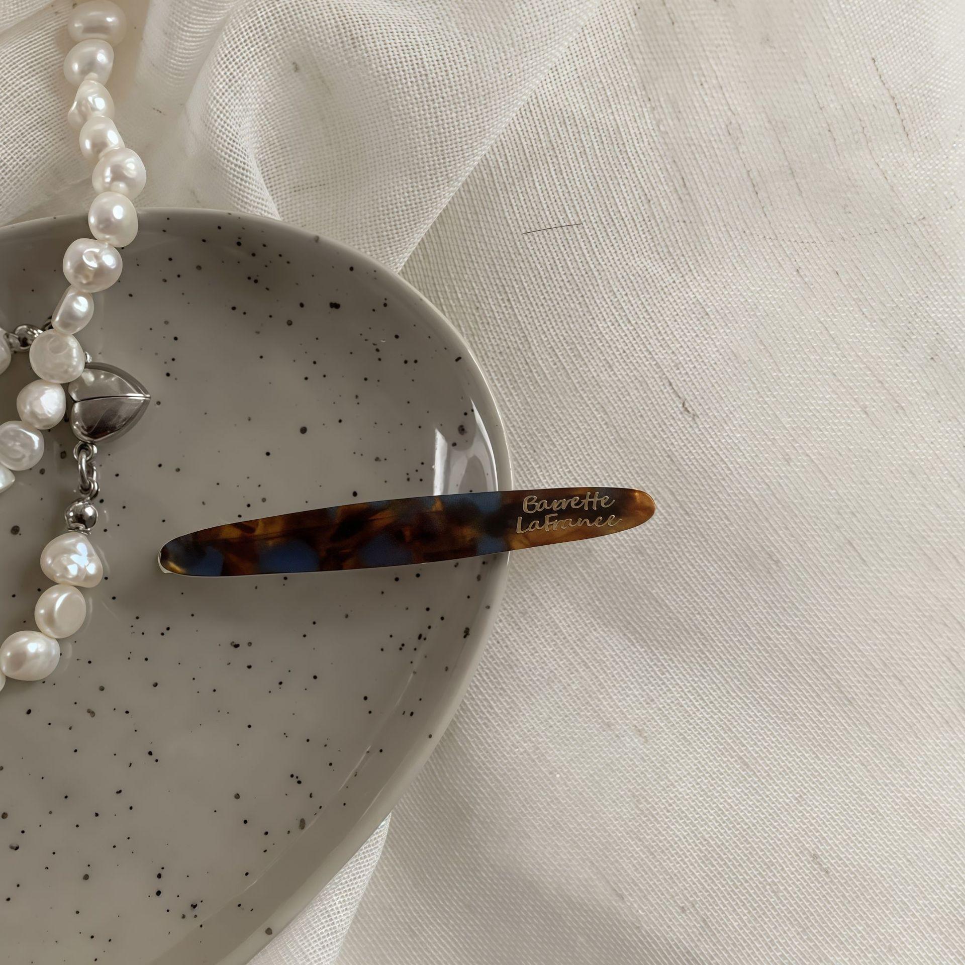 

1 шт. Ацетатная заколка для волос овальной геометрической формы для челки, женская, простая элегантная заколка-уточка, заколки-баретты, аксессуары для укладки волос