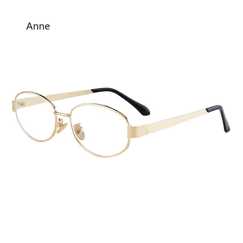 Blue Light Blocking Cat Eye Prescription Glasses For The Nearsighted Metal Computer Optical Eyeglasses -1.0 -4.0 Myopia Glasees