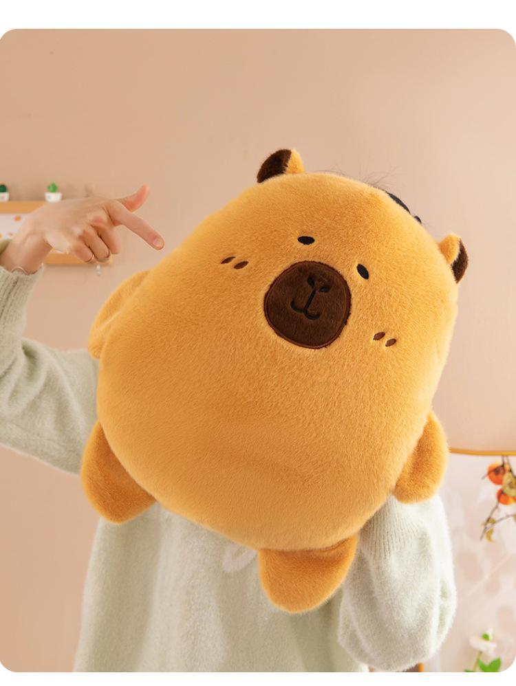 Capybara Plush Hand Warmer Pillow - Cute Winter Doll for Students