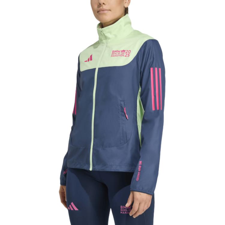 Adidas Marathon Zipper Color Block Logo Long Sleeve Jacket Men jackets KA8538