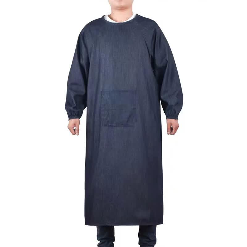 Baozhiyuan Denim Long-Sleeved Work Apron