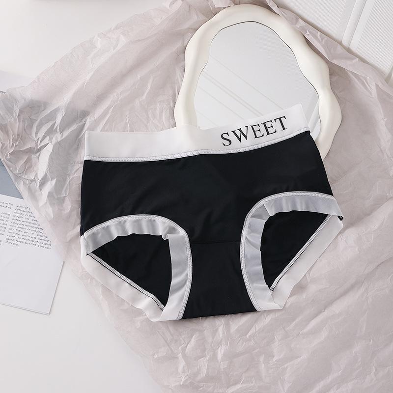 

Бесшовные трусики из ледяного шелка, высокой эластичности, свежих цветов, ультратонкие, приятные к коже, быстросохнущие, женские трусики M чёрный