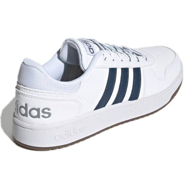 Adidas Hoops 2.0 White Crew Navy Unisex Sneakers Cloud-White Gum GZ7969