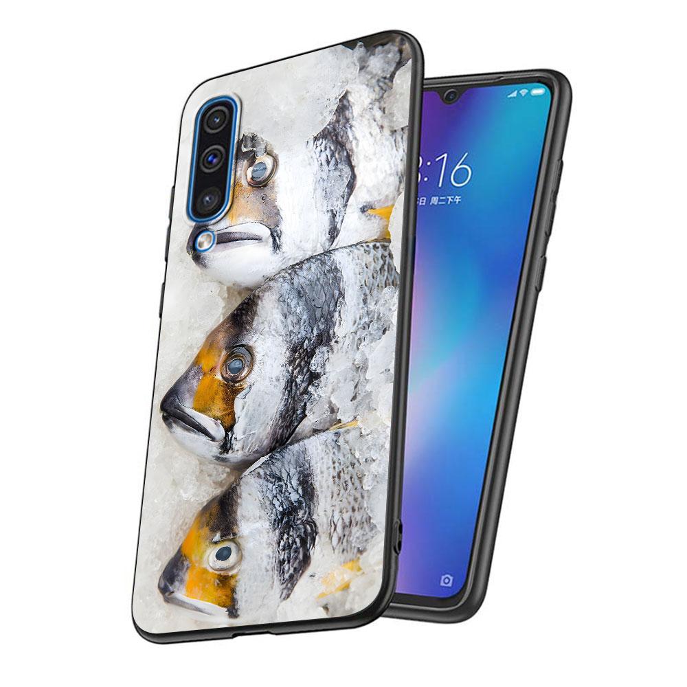 Trout Fish Fishing Case for Samsung Galaxy A03 A04s A20 A30 A20e A70 A70s A50 A40 A30s A50s A20s A10s A10 TPU Black Phone Cover