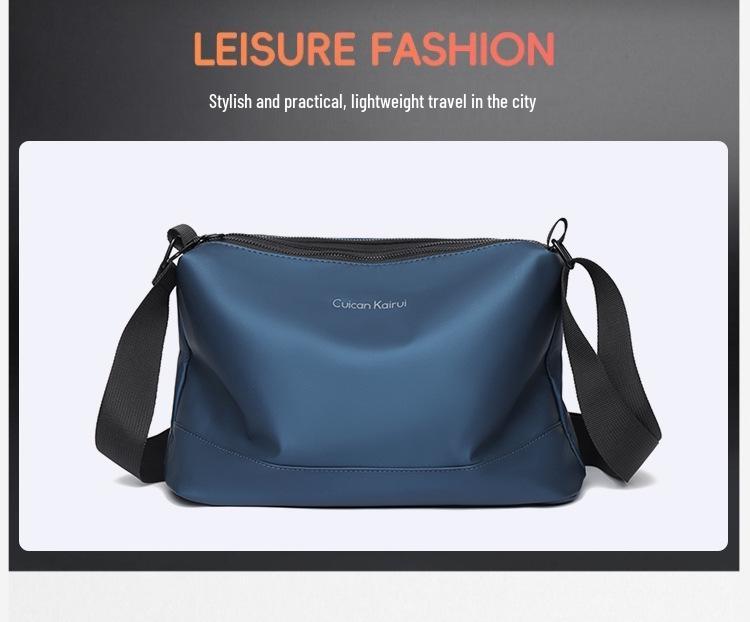 Men's Trendy Waterproof Oxford Cloth Crossbody Bag: Business, Casual, Commuter, Travel Shoulder Bag