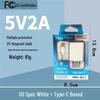 High-Quality 5V2A USB Mobile Charger, 3C Certified Universal Power Adapter Plug