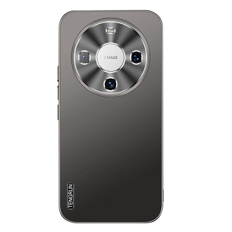 Applicable To Huawei Mate70Pro Matte Metallic Paint Mobile Phone Case Pura70 Metal Ring Lens N13 Anti-drop Cover 60