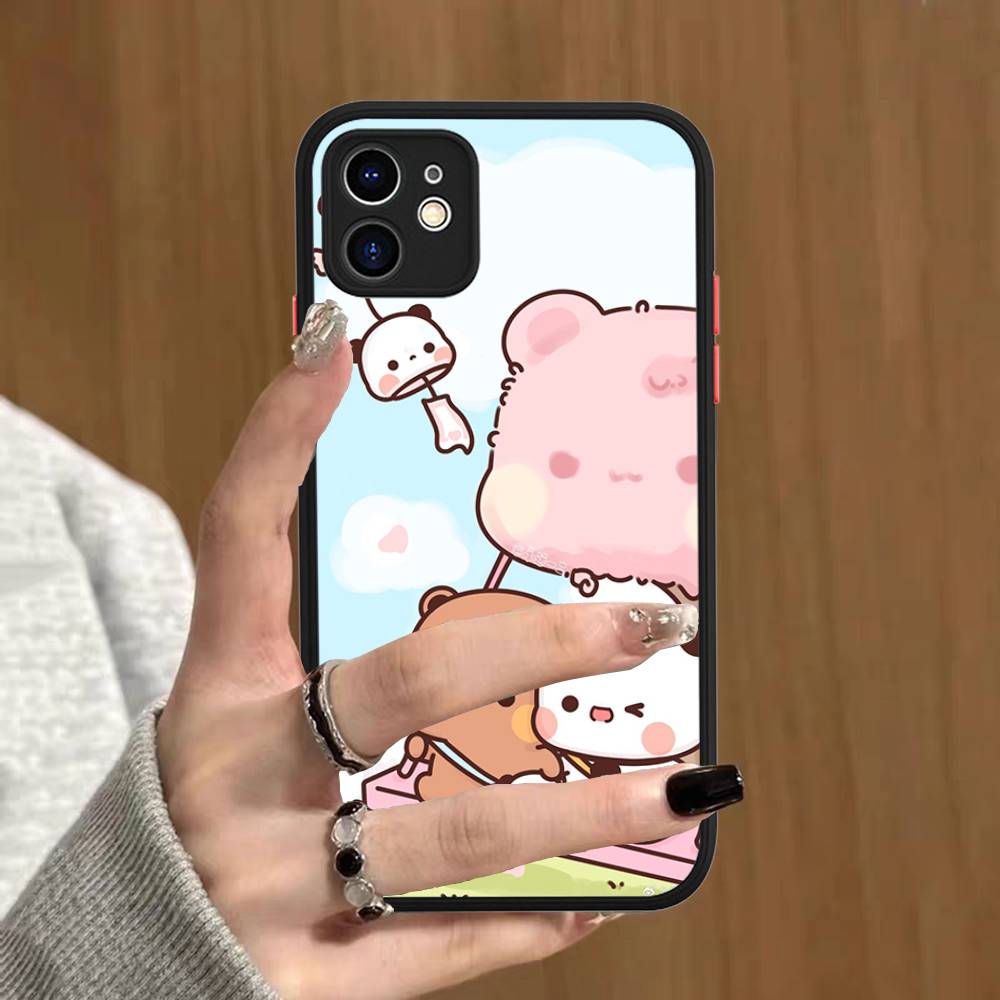 BuBu And DuDu Phone Case For IPhone 11 12 13 14 15 16 Pro Plus X XS MAX Matte Bumper Shockproof Cover