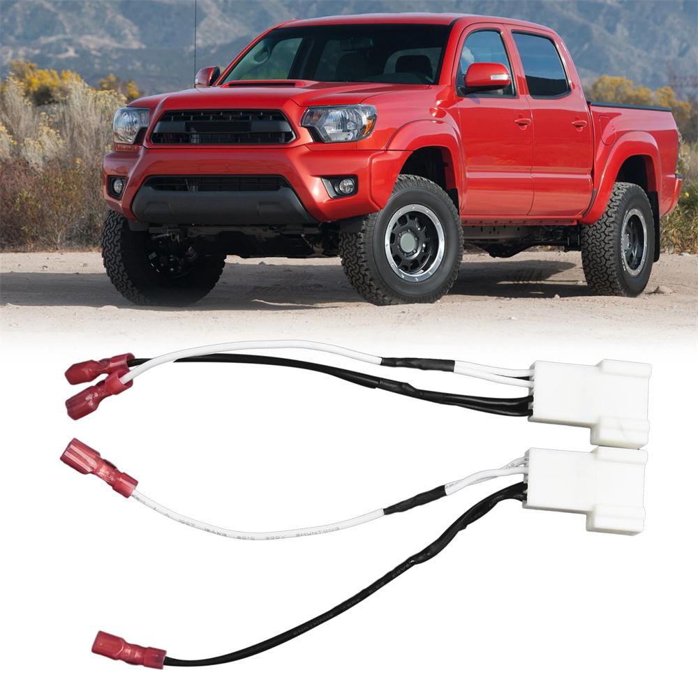 

2Pcs 4Pin Dash Front Speaker Wire Harness Cable Adapter For Toyota Tacoma Subaru
