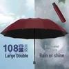 24-Rib Automatic Folding Umbrella: High-End, Large, UV Protection for All Weather