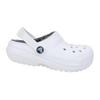 Crocs Classic Lined Kids Clogs Kids' White Gray 207010-10M