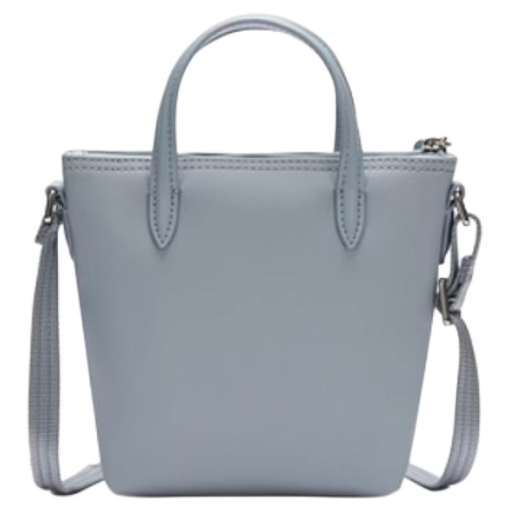 Lacoste Fashion Commuter Versatile Logo PVC Shoulder Crossbody Tote Bag Small Women bags Gray Blue NF2609PO-Q48