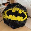 1PC Warner Batman Logo Automatic Open/Close Umbrella with Windproof, 76-Rib Sturdy Canopy, Durable Ribs1293A